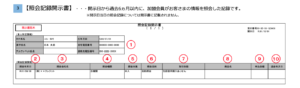 照会記録開示書の見方